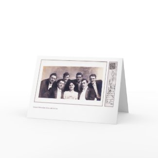 Edwardian Actors & Actress Greeting Card card