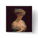 Edwardian Beauty Pinback Buttons