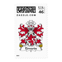 Edwards Family Crest Postage Stamp