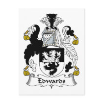 Edwards Family Crest postcards