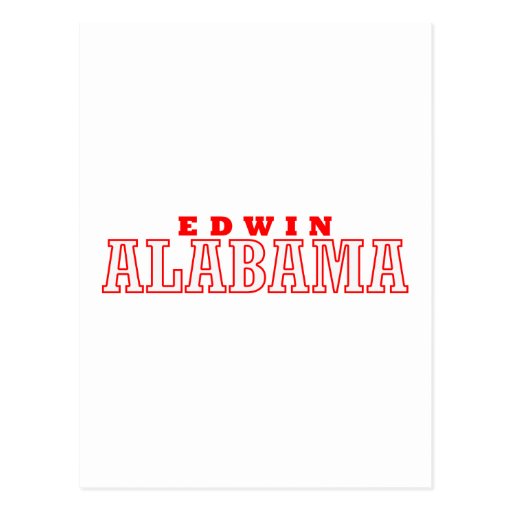 Edwin, Alabama Post Card