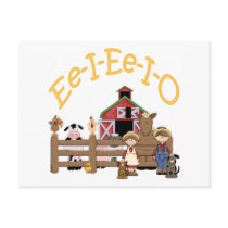 Ee I Ee I O on the Farm postcards