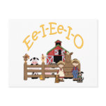 Ee I Ee I O on the Farm Postcard