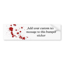 Eeew, is that blood on your bumper sticker