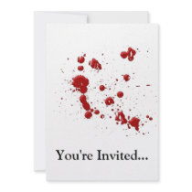 Eeew, is that blood on your custom announcement