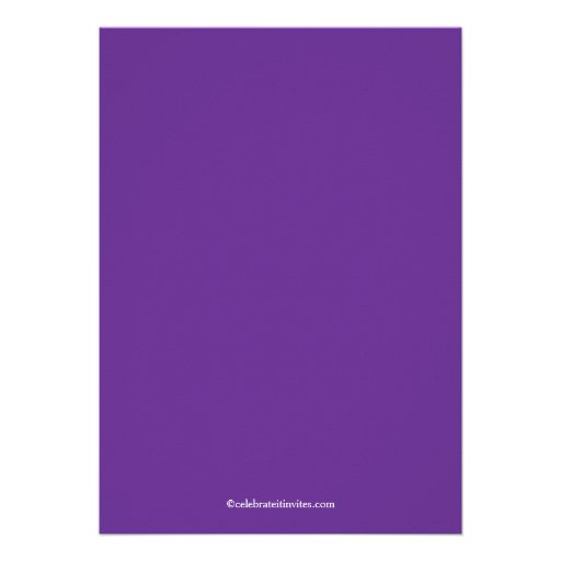 Eegant Purple Sweet Sixteen Birthday Invitation