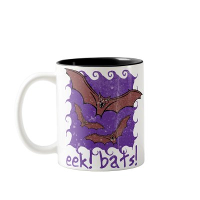 Eek! Bats! Halloween Mug by RandomGames