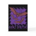 Eek! Bats! Halloween Party Invitation cards by RandomGames Eek! Bats! Halloween Party Invitation cards