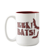 Eek! Bats! mugs by RandomGames Eek! Bats! mugs