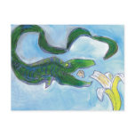 Eels eat bananas! postcards
