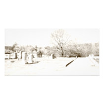 Eerie Cemetery Photo Card Template