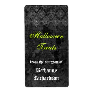 Eerie Halloween Kitchen Label label