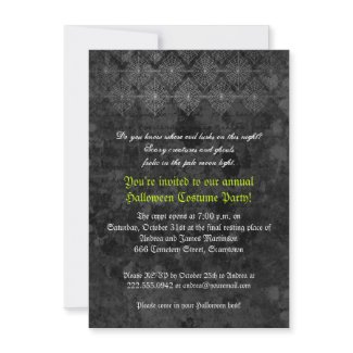 Eerie Halloween Party invitation invitation
