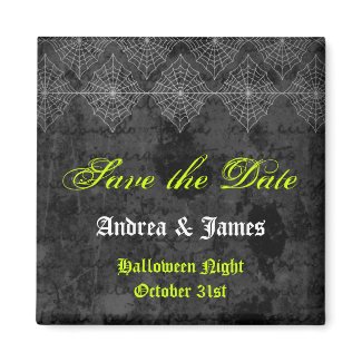 Eerie Halloween Save the Date Magnet magnet