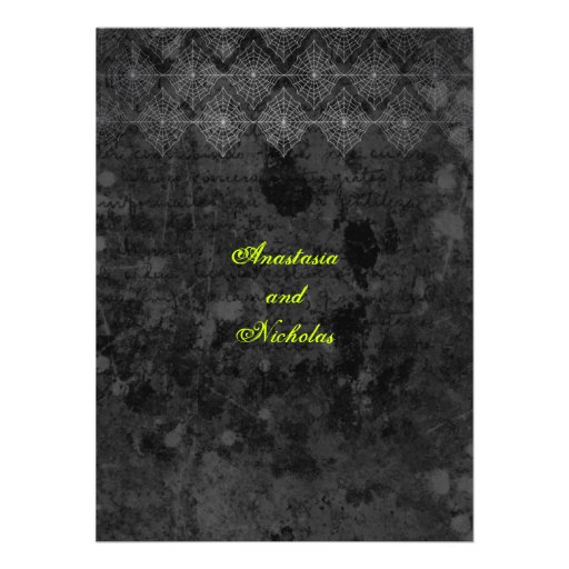 Eerie Halloween Wedding invitation