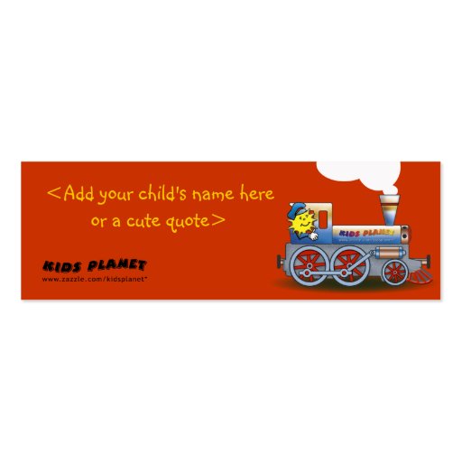 Eerie Locomotive - bookmark for kids Business Card (front side)
