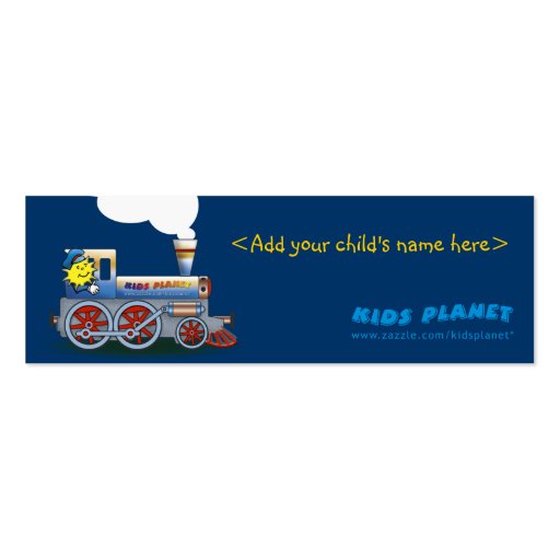 Eerie Locomotive - bookmark for kids Business Cards (back side)