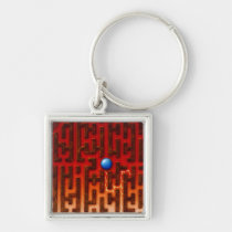 ball, maze, labyrinth, puzzle, complex, geometry, contemporary, design, lines, texture, abstract, wayout, getout, houk, digital art, digital, graphic, special, eerie, unique, background, structure, mystery, modern, keychains, cool keychains, fractals, geometric, Keychain with custom graphic design