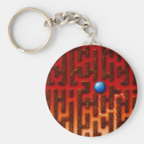 ball, maze, labyrinth, puzzle, complex, geometry, contemporary, design, lines, texture, abstract, wayout, getout, houk, digital art, digital, graphic, special, eerie, unique, background, structure, mystery, modern, keychains, cool keychains, fractals, geometric, Nøglering med brugerdefineret grafisk design