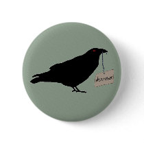 Eerie Raven Button