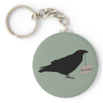 Eerie Raven Keychain