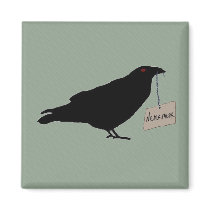 Eerie Raven Magnet