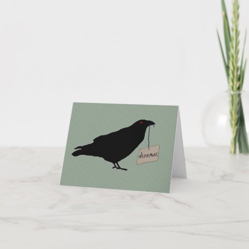 Eerie Raven Note Card card