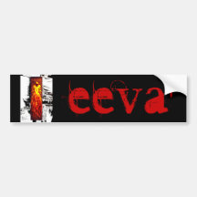 EEVA' TreeMan Name Bumper Sticker