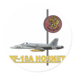 EF18A HORNET ALA 15 NATO TIGER MEET 2008 ROUND STICKERS