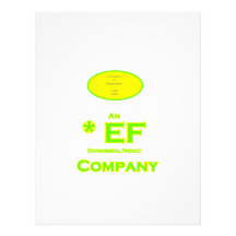 EF - Environmental Friendly Company 2 Customized Letterhead