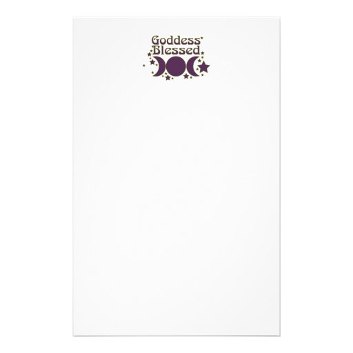 Efectos de escritorio bendecidos diosa papelería de diseño