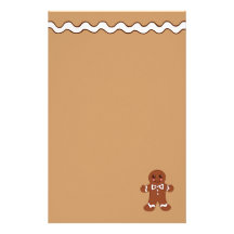 Efectos de escritorio del pan de jengibre papelería personalizada