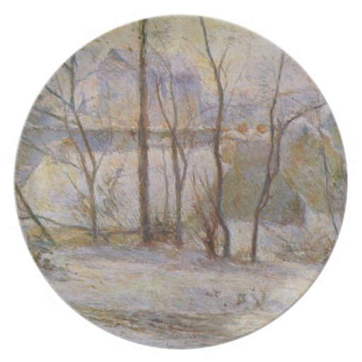 Effect of Snow - Paul Gauguin (1879) Party Plates