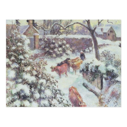 Effet de Neige a Montfoucault, 1882 Post Card