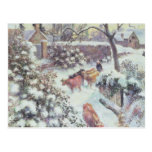 Effet de Neige un Montfoucault, 1882 Postal