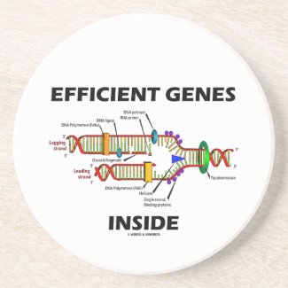 Efficient Genes Inside (DNA Replication) Beverage Coaster