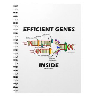 Efficient Genes Inside (DNA Replication) Spiral Note Book