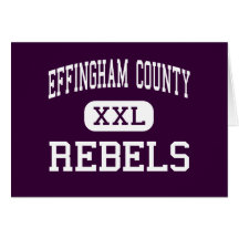 Effingham County - Rebels - High - Springfield Greeting Card