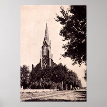 Effingham Ilinois Saint Anthony Catholic Church Poster
