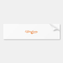 Effingham Illinois Classic Design Bumper Sticker