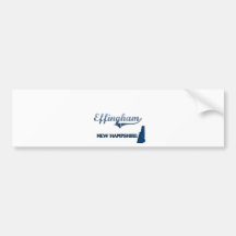 Effingham New Hampshire City Classic Bumper Stickers