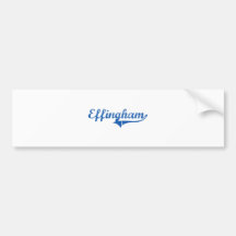 Effingham New Hampshire Classic Design Bumper Sticker