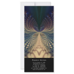 Efflorescence I · Fractal Art · Blue & Gold rack cards
