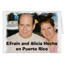 Efrain and Alicia Hecho en Puerto Rico Productions cards by hechoenpuertorico Efrain and Alicia Hecho en Puerto Rico Productions cards