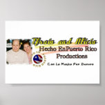 Efrain and Alicia Hecho en Puerto Rico Productions Print