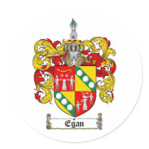 EGAN FAMILY CREST -  EGAN COAT OF ARMS stickers