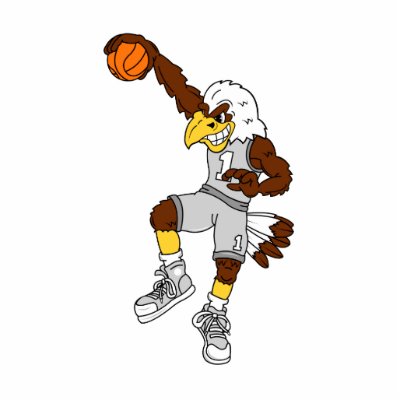 eagle dunking
