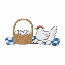 Egg Basket and Chicken embroidered shirts by ZazzleEmbroidery Egg Basket and Chicken embroidered shirts