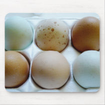Egg Carton full of assorted colored eggs Mouse Pads