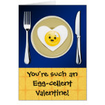 Egg-cellent Kawaii Valentine Greeting Card